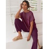 image:imageANRABESS Two Piece Sets for Women Lounge Airport OutfitsBurgundy