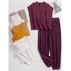 image:imageANRABESS Two Piece Sets for Women Lounge Airport OutfitsBurgundy