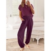 image:imageANRABESS Two Piece Sets for Women Lounge Airport OutfitsBurgundy