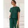 image:imageANRABESS Two Piece Sets for Women Lounge Airport OutfitsDark Green