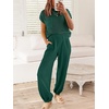 image:imageANRABESS Two Piece Sets for Women Lounge Airport OutfitsDark Green