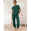 image:imageANRABESS Two Piece Sets for Women Lounge Airport OutfitsDark Green