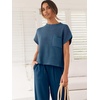 image:imageANRABESS Two Piece Sets for Women Lounge Airport OutfitsDeep Blue