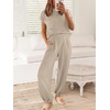 image:imageANRABESS Two Piece Sets for Women Lounge Airport OutfitsKhaki