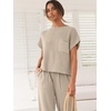 image:imageANRABESS Two Piece Sets for Women Lounge Airport OutfitsKhaki