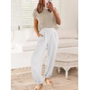 image:imageANRABESS Two Piece Sets for Women Lounge Airport OutfitsKhaki White