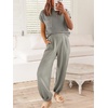 image:imageANRABESS Two Piece Sets for Women Lounge Airport OutfitsLight Grey