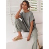 image:imageANRABESS Two Piece Sets for Women Lounge Airport OutfitsLight Grey