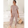 image:imageANRABESS Two Piece Sets for Women Lounge Airport OutfitsLight Pink