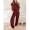 image:imageANRABESS Two Piece Sets for Women Lounge Airport OutfitsMaroon Red