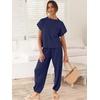 image:imageANRABESS Two Piece Sets for Women Lounge Airport OutfitsNavy Blue