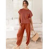 image:imageANRABESS Two Piece Sets for Women Lounge Airport OutfitsRust