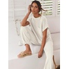 image:imageANRABESS Two Piece Sets for Women Lounge Airport OutfitsWhite