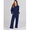 image:imageANRABESS Women 2 Piece Set Sweatsuits Lounge Fall OutfitsNavy Blue