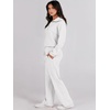 image:imageANRABESS Women 2 Piece Set Sweatsuits Lounge Fall OutfitsWhite