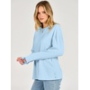 image:imageANRABESS Women Extra Soft Long Sleeve Shirts Oversized Thermal Fleece TopsSky Blue