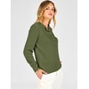 image:imageANRABESS Women Henley Long Sleeve Lightweight Fall SweatersArmy Green