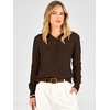 image:imageANRABESS Women Henley Long Sleeve Lightweight Fall SweatersCoffee
