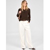 image:imageANRABESS Women Henley Long Sleeve Lightweight Fall SweatersCoffee