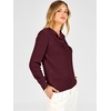 image:imageANRABESS Women Henley Long Sleeve Lightweight Fall SweatersDark Red