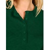 image:imageANRABESS Women Henley Long Sleeve Lightweight Fall SweatersForest Green
