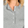 image:imageANRABESS Women Henley Long Sleeve Lightweight Fall SweatersGrey