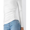 image:imageANRABESS Women Long Sleeve Mock Neck Shirts Fall Ruched Fitted Thermal TopsWhite