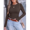 image:imageANRABESS Women Long Sleeve Shirts Ribbed Fitted TopsBrown
