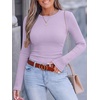 image:imageANRABESS Women Long Sleeve Shirts Ribbed Fitted TopsPurple