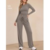 image:imageANRABESS Womens 2 Piece Lounge Sets 2026 Fall Trendy OutfitsBrown
