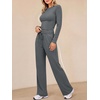 image:imageANRABESS Womens 2 Piece Lounge Sets 2026 Fall Trendy OutfitsDeep Grey