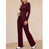 image:imageANRABESS Womens 2 Piece Lounge Sets 2026 Fall Trendy OutfitsDeep Red
