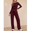 image:imageANRABESS Womens 2 Piece Lounge Sets 2026 Fall Trendy OutfitsDeep Red