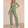 image:imageANRABESS Womens 2 Piece Lounge Sets 2026 Fall Trendy OutfitsLight Green
