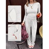 image:imageANRABESS Womens 2 Piece Lounge Sets 2026 Fall Trendy OutfitsLight Grey