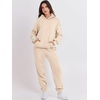 image:imageANRABESS Womens 2 Piece Lounge Sweat Sets Fall Fashion Matching SweatsuitsApricot