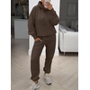 image:imageANRABESS Womens 2 Piece Lounge Sweat Sets Fall Fashion Matching SweatsuitsBrown