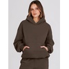 image:imageANRABESS Womens 2 Piece Lounge Sweat Sets Fall Fashion Matching SweatsuitsBrown