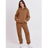 image:imageANRABESS Womens 2 Piece Lounge Sweat Sets Fall Fashion Matching SweatsuitsBurnt Orange Brown