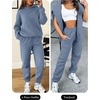 image:imageANRABESS Womens 2 Piece Lounge Sweat Sets Fall Fashion Matching SweatsuitsGrey Blue