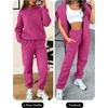 image:imageANRABESS Womens 2 Piece Lounge Sweat Sets Fall Fashion Matching SweatsuitsHot Pink