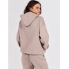 image:imageANRABESS Womens 2 Piece Lounge Sweat Sets Fall Fashion Matching SweatsuitsLight Khaki