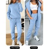 image:imageANRABESS Womens 2 Piece Lounge Sweat Sets Fall Fashion Matching SweatsuitsSky