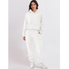 image:imageANRABESS Womens 2 Piece Lounge Sweat Sets Fall Fashion Matching SweatsuitsWhite