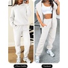 image:imageANRABESS Womens 2 Piece Lounge Sweat Sets Fall Fashion Matching SweatsuitsWhite