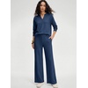 image:imageANRABESS Womens 2 Piece Outfits V Neck Sweatsuit Lounge SetsNavy Blue