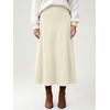 image:imageANRABESS Womens A Line High Waist Fall Midi SkirtBeige