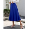 image:imageANRABESS Womens ALine Elastic High Waist Midi SkirtsRoyal Blue