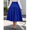 image:imageANRABESS Womens ALine Elastic High Waist Midi SkirtsRoyal Blue