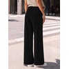 image:imageANRABESS Womens Business Casual Straight Leg Fleece Dress PantsBlack